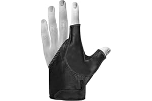 DASKZ LEATHERS Archery Bow Glove – 100% Leather Half Thumb & Index Finger – Right or Left Hand – Traditional Shooting Glove for Precision & Comfort