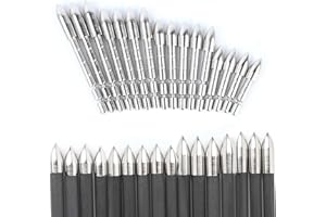 Poearcus 60/80/100/120 Puntas de Flecha de Tiro con Arco de Grano para Cañas de 4.2mm Aptas para 300-1800 Spine Tiro de Precisión y Práctica de Tiro 24pcs