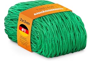 TIMELEOS Siatka na przyczepę 2 x 3 m – akcesoria do przyczepy, siatka na bagaż, wysokiej jakości siatka do przyczepy, dla usług sprzątania, rzemieślników i firm budowlanych, idealna dla osób