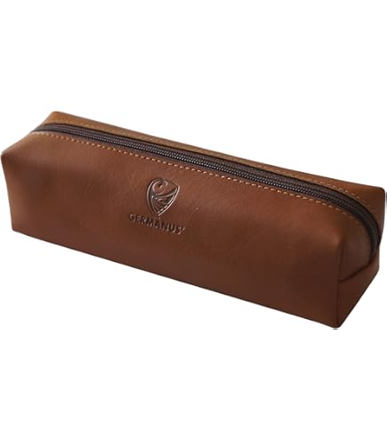 106512C - Une Trousse Triangulaire Flying Spirit 18X4X4 Cm, En Cuir D'Agneau Glacé, Cognac[J551