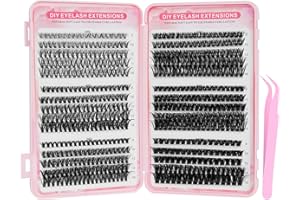 FANTASYON 600 Pezzi Ciglia Finte Extension Ciglia 30-40-50-60-80-100D Curl Ciglia Finte Ciuffetti D Curl 8-16mm Ciuffetti Ciglia Finte per Estendere le Ciglia a Casa per Ragazze e Donne Principianti