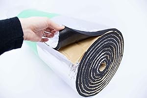 CAR INSULATION UK 1m x 1.5m 10mm GlassMAT High Temperature Reflective Engine Bay Thermal Acoustic Insulation Sound Proofing Foam