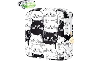 Desing Wish 1 Pezzi Porta Assorbenti da Borsa con Cerniera Ragazza Porta Assorbenti Trucchi Borsa Cosmetica Pochette Donna Beauty Case Trousse da Viaggio Bustina Portatutto Regali Compleanno Natale