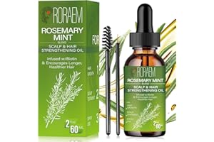 RORAEM Rosmarinöl Haare Haarwachstum Beschleunigen: Rosemary Oil for Hair Rosemary Oil Nährt die Kopfhaut Augenbrauen und Wimpern