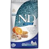 N&amp;D Ocean D&uuml;ş&uuml;k Tahıllı Balık Portakallı Mini Irk Yetişkin K&ouml;pek Maması - 2.5 kg