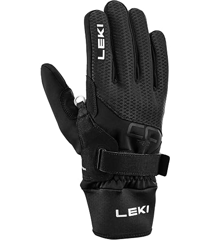 leki nordic circuit shark handschuhe Breeze Short Handschuhe, schwarz-rot-Weiss, EU 6 Fashion Color:Neo Vapor Wie Verbindet Man Ein Hiplok repellent effect