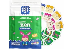 The Natural Patch Co. ZenPatch pegatinas para calmar los espíritus para niños y adultos (paquete de 24) - El parche natural - Libre de drogas, apoyo al estado de ánimo para la relajación