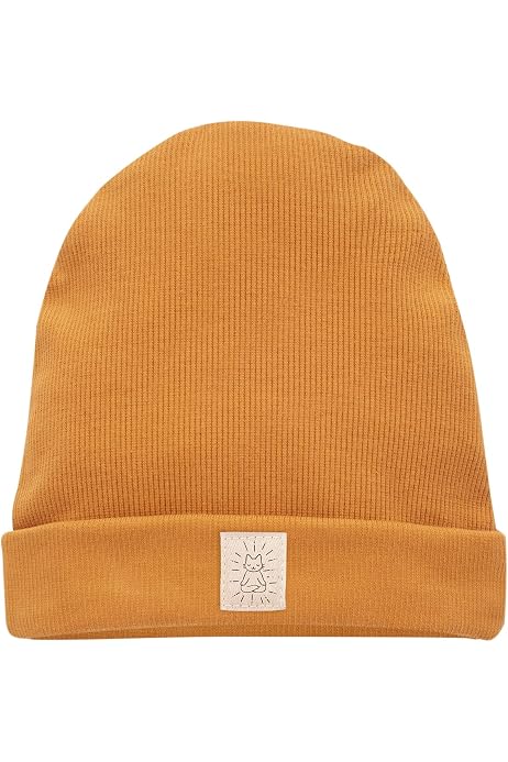 Pinokio Baby-Mädchen Wintermütze Mit Pompon – Dick Gestrickt, Dehnbar, Mit Schneeflocken-Patch, Made In Poland