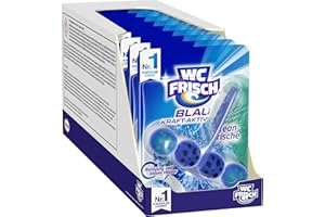 ‎WC-FRISCH WC FRISCH Blau Kraft-Aktiv Ozeanfrische, WC-Reiniger und Farbspüler, 10er Pack (10 x 1 Stück)