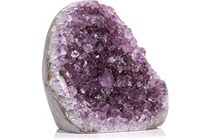 Rebuy Amethyst Cluster Geode Uruguay Cave Purple Natural Raw Rough Stone for Spiritual Healing Crystal Gifts | Reiki Healing Crystal Gift | Positive Energy New Home House Warming Gifts