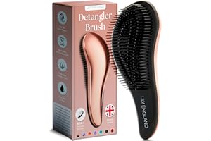 Lily England Szczotka Do Rozczesywania, Dla Kobiet, Dziewcząt i Dzieci Na Mokre, Delikatne, Kręcone, Grube, Afro i Długie Włosy, Różowe Złoto