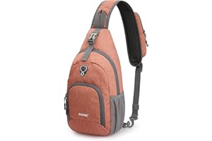 G4Free Sac à dos à bandoulière antivol avec trou pour écouteurs pour l'extérieur, le cyclisme, les voyages, la randonnée, pour homme et femme
