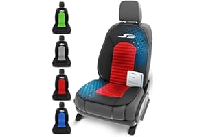 Walser CarComfort Housse de siège de Voiture S-Race, Mention Très Bien* Universel Housse de siège et Coussin de Protection pour Voiture Rouge/Noir