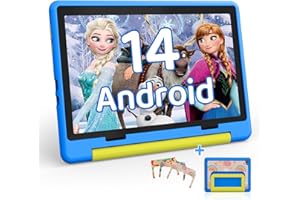 HotLight Tablet para Niños 10 Pulgadas,Android 14 Octa-Core, 8GB RAM+64GB ROM, 1280 * 800 IPS, 5000mAh, Parental Controls, WiFi 6|BT 5.3, Protective Case(Azul)