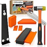 Hinrichs Laminate Floor Laying Kit - Complete Set of 46 Pieces - Laminate Floor Installation Kit and Flooring Laying Tools -