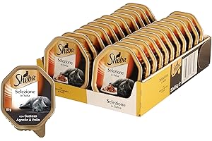 Sheba Sélection en Sauce avec Savoureux Agneau et Poulet 85 g - Nourriture pour Chat - 22 Packs