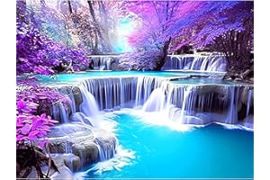 DPHERO 5D Cascade Diamond Painting, DIY Arbre Peinture Broderie Diamant Painting Kit Complet,Bricolage Paysage Diamant Artisanat Strass Point de Croix Painting pour Adultes Enfants 30x40 cm
