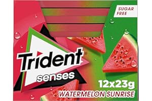 Trident Chicles sin Azúcar con Sabor a Sandía, 12 x 23g