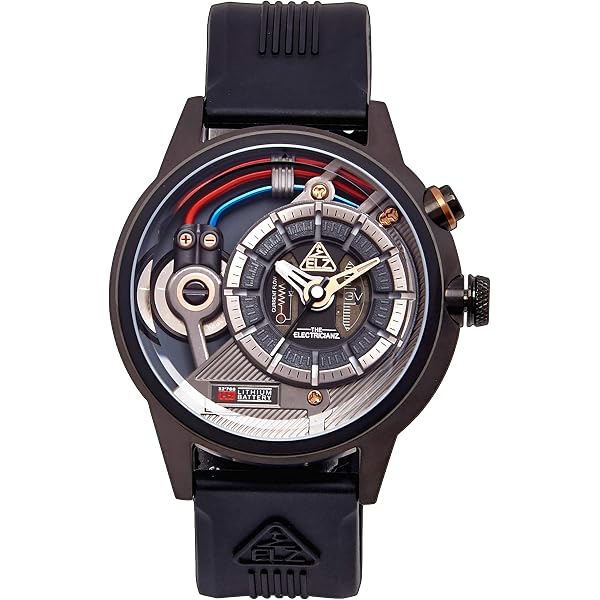 Montre The ElectricianZ XO The Terra - Quartz, Boîtier Carbone PVD Gris, Bracelet Cuir Marron - Neuf Avec Boîte