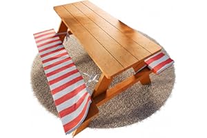 ‎FRIEDO PRODUCTS FRIEDO - Kindersitzgruppe inkl. Polsterauflage - Gepürfte Kinder Gartenmöbel - Sitzgruppe Kinder Outdoor perfekt für den Garten oder als Picknicktisch - Kindersitzgarnitur aus Holz