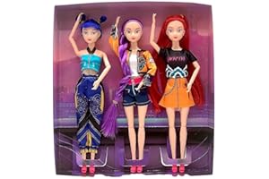 SCRATCH ART Hunter Girl Group 3 Pieces， K-Pop Dem0n Hunters Merch Toys，K-pop Movie Fans Collectible Toy Model，Suitable For Desktop Decoration, Model Collection, Christmas And Birthday Gifts (3 Pcs)