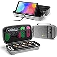 tomtoc Carry Case for Nintendo Switch OLED and Old Nintendo Switch，Large Travel Switch Game Case Storage Bag with 24 Game Cartridges for Switch Console，Controller，Joy-con and Other Accessories, Grey
