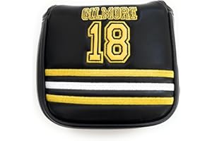 Caddy Club Golf Mallet Putter Covers – Golf Gift - Classic Football Club Designs – Premium Stitching, Durable Lining