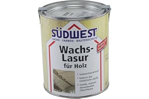 SUEDWEST VERLAG Südwest Wachs-Lasur für Holz Weiß 0,75 Liter