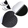 6 Pairs 10CM Round Sticky Pads Dots Hook and Loop Self Adhesive Tape