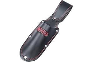 Connex Werkzeughalter - 1 Fach - Mit Gürtelschlaufe - Aus Leder - Robust & Langlebig / Messerscheide / Werkzeugtasche für Gürtel / Gürteltasche / COX951105, Schwarz