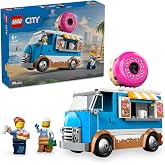 LEGO City Donut Truck Creative Toy Making Set for Kids Ages 60452-5 and Over, Birthday Gift (196 Pieces)
