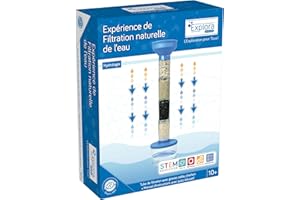 EXPLORA SCIENCES EXPLORA - Expérience Filtration De l'eau - Expérience Scientifique - 547435 - Notice d'Assemblage et Quiz Éducatif - Nature - Purification - Kit de Découverte - Scientifique - À Partir de 10 Ans