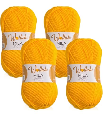 Frida's Wollhaus Alize 100 g katoenen wol zomerwol, garen, Amigurumi, 65 kleuren, goud, 110 zonnegeel