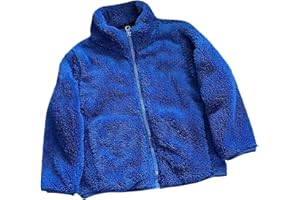 Guqmjde Teddy Fleecejacke Mädchen Winterjacke Fleecejacke Kinder Thermal Mantel Mode Sweatjacke Warm Jacken Regular Wintermantel Classic Plüschjacke Verdicken Übergangsjacke Outdoorjacke Flauschjacke