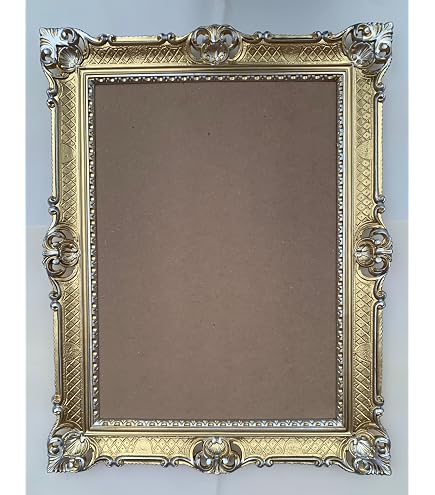 Cadre Photo Vintage Rubens en 15x21 cm (A5) Blanc Or Baguette: 30x20mm Verre Véritable Cadre