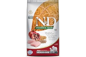 FARMINA PET FOODS N&D ANCESTRAL GRAIN DOG CHICKEN, SPELT, OATS AND POMEGRANATE ADULT MEDIUM & MAXI 2.5KG