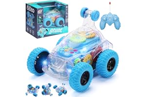 icyant Remote Control Cars, 360° Rotation Stunt RC Car Kids Toys for Kids Age 3 4 5 6 7 Years Rechargeable Remote Control Truck Car Toys with Light Birthday for Boys Girls(Blue)