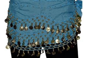 Tanzbekleidung & Accessories Bauchtanz Chiffon Hüfttuch Münzgürtel Bauchtanzgürtel Belly Dance Karneval