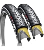 2x 700C Fahrradreifen 28x1.10 + 2x Schläuche FV60mm - Für Stadt/Fitnessräder, 700x28C-30C