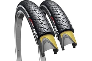 Fincci NAVE Bicicleta Cubiertas 700c x 35c - Par Gravel Plegable Neumaticos 37-622 con 1mm Antipinchazos - Nero Gomas 28 pulgados para Adulto, Eléctrica, Carretera, MTB y Montaña Bici