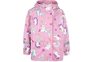 Fringoo Colour Changing Raincoat for Kids Age 1-6 Outdoor Waterproof Jacket with Warm Lining and Hood for Boys and Girls Lightweight and Machine Washable