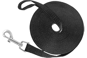 Fingertoys Schleppleine für Hunde 10m Robuste Lange Hundeleine Seil Trainingsleine Wasserdicht Recall Ausbildungsleine für Kleine bis Groe Hunde Pet