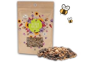 HAPPYSEED 100 g de graines de prairie colorées pour un pâturage fleuri pour les abeilles - Graines de fleurs sauvages multicolores & riches en nectar pour abeilles & papillons (ebook GRATUIT inclus)