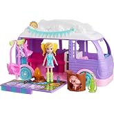POLLY POCKET&trade; Gorgeous Caravan Polly Pocket Gorgeous Caravan, baby and pet play set, camping and food themed accessories