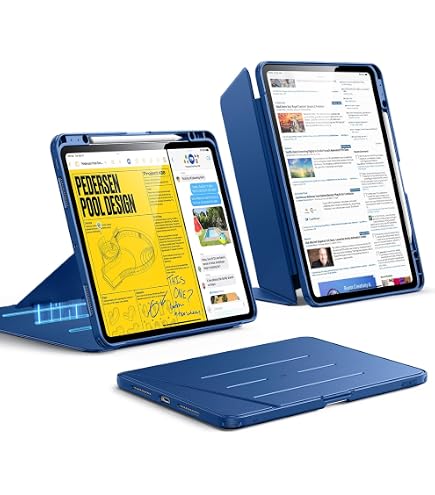 Custodia GOZOPO Per IPad Pro 11” 2024 (M4) – Supporto, Pennino, Sveglia/Sonno Automatica, Nero