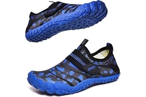 MAXOME Water Shoes Kids Boys Girls Beach Shoes Kids Aqua Swimmming Shoes Pool Barefoot Shoes Quick Dry Lightweight Kids Surfing Diving Shoes