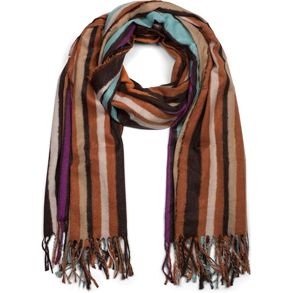 Sciarpa Donna In Cotone E Viscosa - Plissettata, 96x192cm, Leggera Ed Elegante - Foto 11