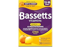 Bassetts Vitamins 12-18 Years Omega-3 Citrus Flavour Multivitamins 30 Gummies