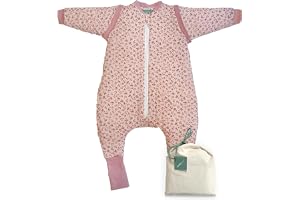 molis&co. Babysovsäck med fötter, avtagbara ärmar och strumpor. 2,5 TOG. Perfekt för övergångsårstiderna och vintern. 100 % b