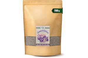 Biojoy BIO Lavendelblommor, torkade, örtte, 500 g | Lavendel, för te, doftkuddar eller dekoration, Lavandula officinalis L.